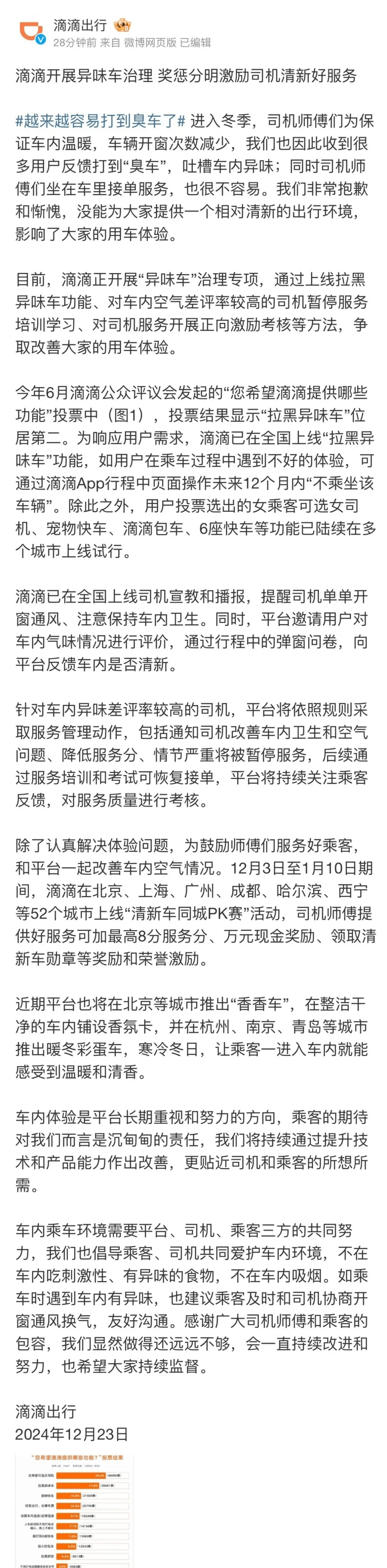 滴滴就“打到臭车”致歉：正开展“异味车”治理<strong></p>
<p>lisk虚拟币</strong>，拉黑功能上线