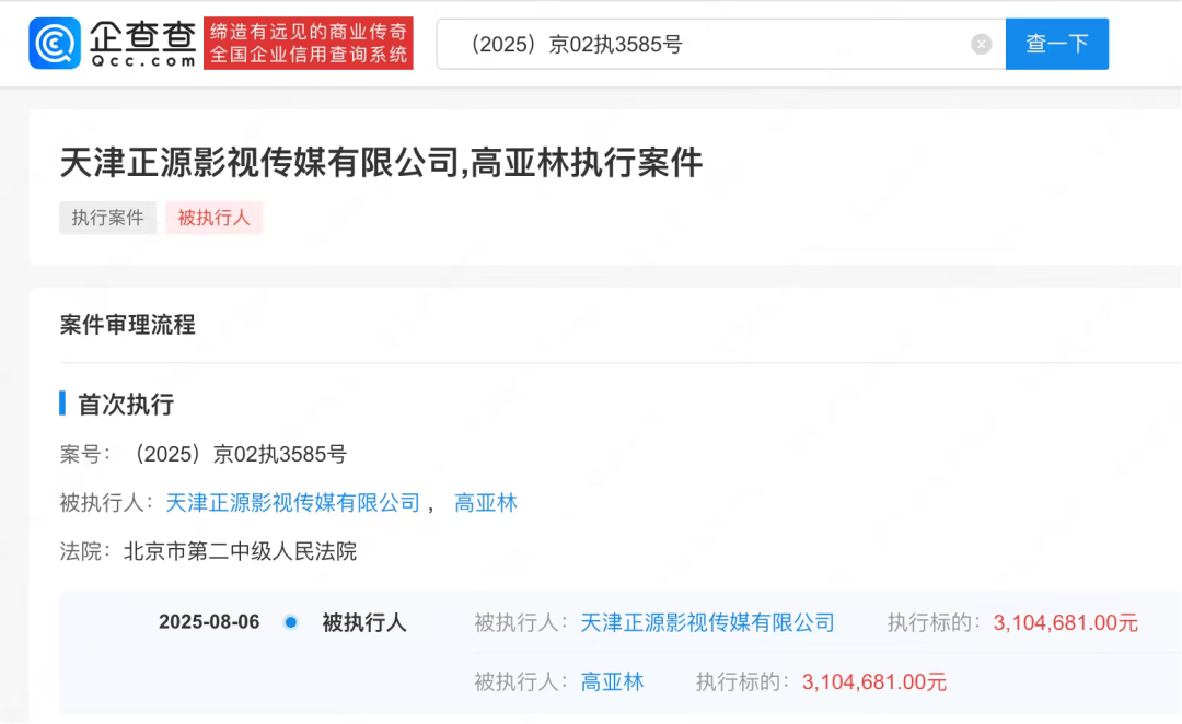 《家有儿女》“夏东海”扮演者高亚麟被列为被执行人<strong></p>
<p>一吨原油价格</strong>，788万元股权已被冻结