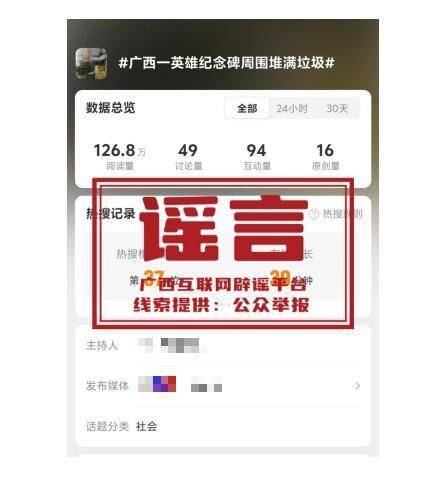 广西辟谣英雄纪念碑周围堆满垃圾