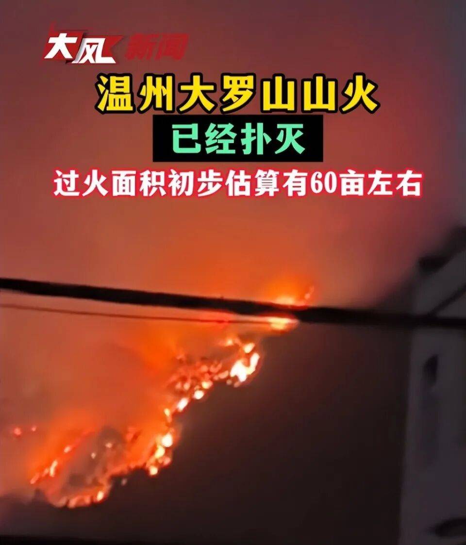 温州大罗山发生火情<strong></p>
<p>网站资讯</strong>,“火势很大,一直持续到晚上”, 应急管理局:无人员伤亡,原因正在调查中