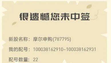 今晚很多股民都在晒截图:“很遗憾<strong></p>
<p>网站资讯</strong>,你没中签”